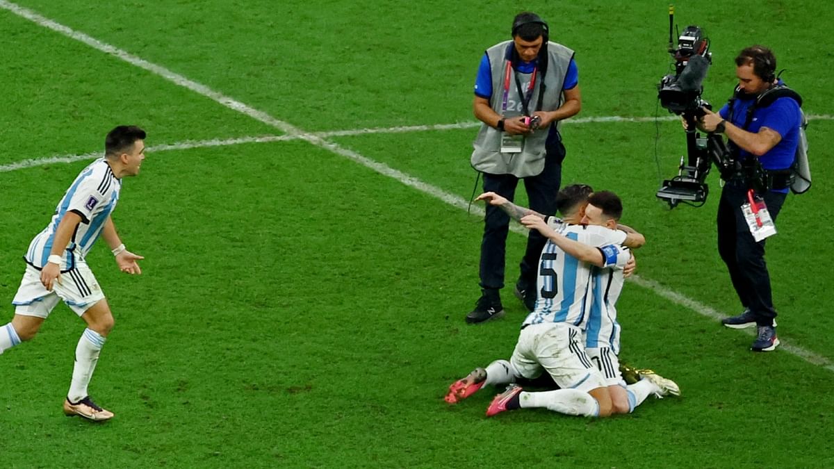 Messi twice gave Argentina the lead, at 1-0 on a 23rd-minute penalty and 3-2 in the 108th minute. Credit: Reuters Photo