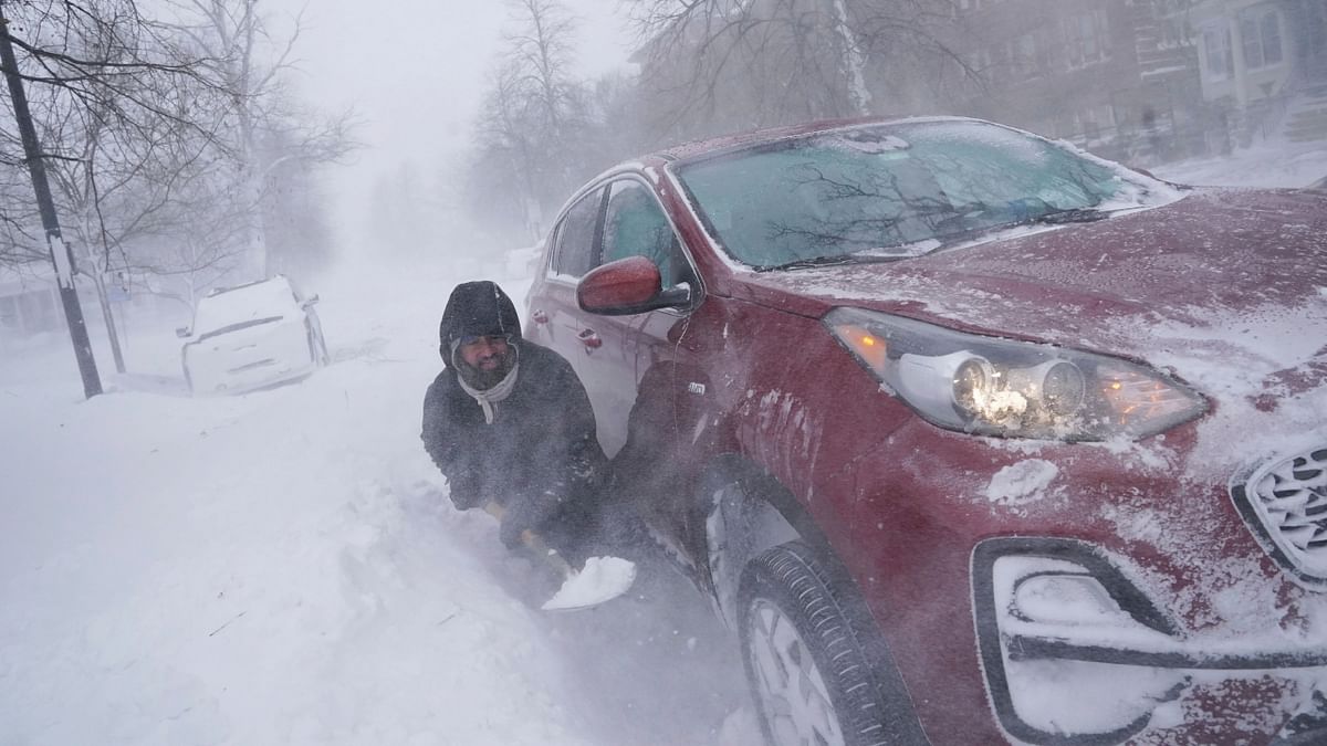 Thirty-two weather-related deaths have been confirmed across nine states, including at least 13 in Erie County where Buffalo is located, with officials warning that the number is sure to rise. Credit: AP Photo