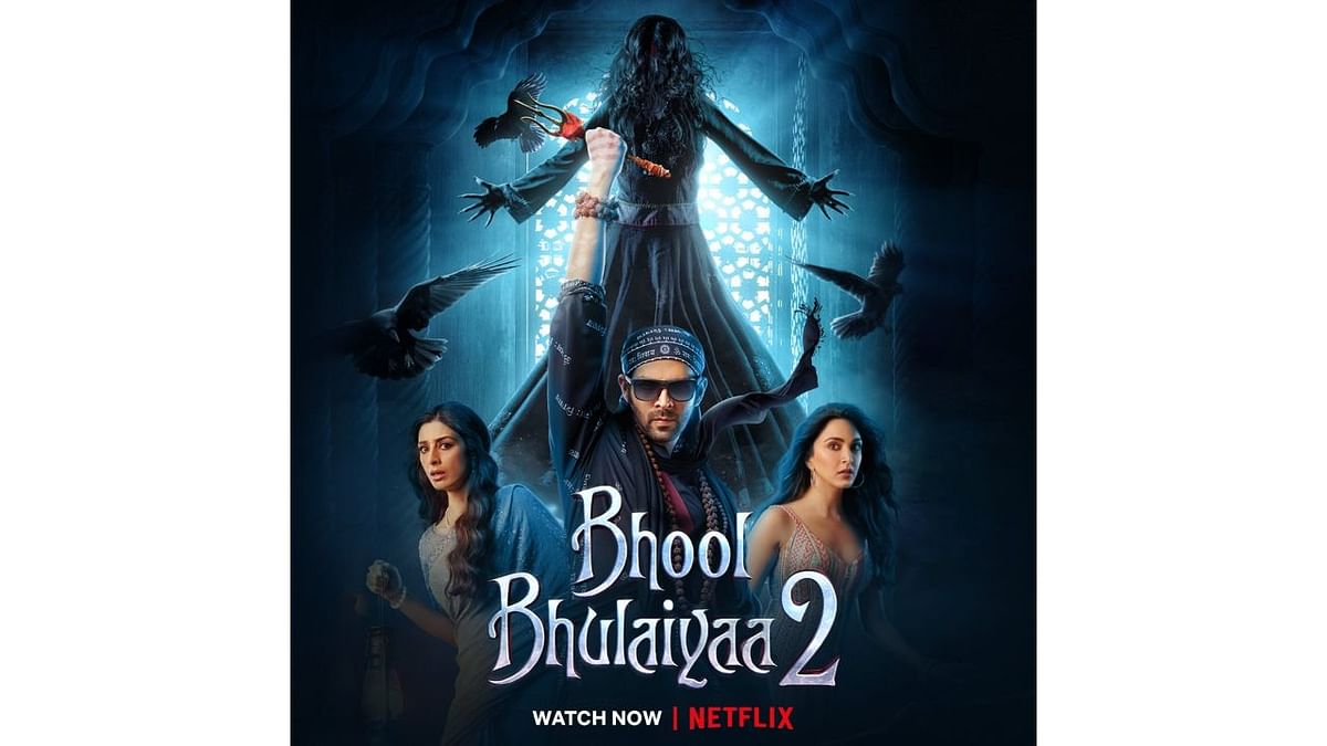 Bhool Bhulaiyaa 2: The horror-comedy starring Kartik Aaryan, Kiara Advani, and Tabu was one of the biggest hits of the year 2022. The film is currently streaming on the OTT platform Netflix. Credit: Special Arrangement