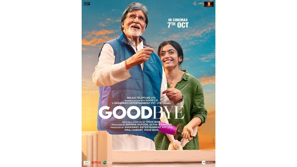 Goodbye: An emotional family drama, Goodbye is helmed by Vikas Bahl and tells the story of how a family headed by Big B's character deals with the grief after his wife in the film, Neena Gupta's character passes away. The film portrays the mayhem of every family dealing with the ups and downs that life throws but it also gently reminds the significance of being there for each other, through it all. It is currently streaming on the OTT platform Netflix. Credit: Special Arrangement