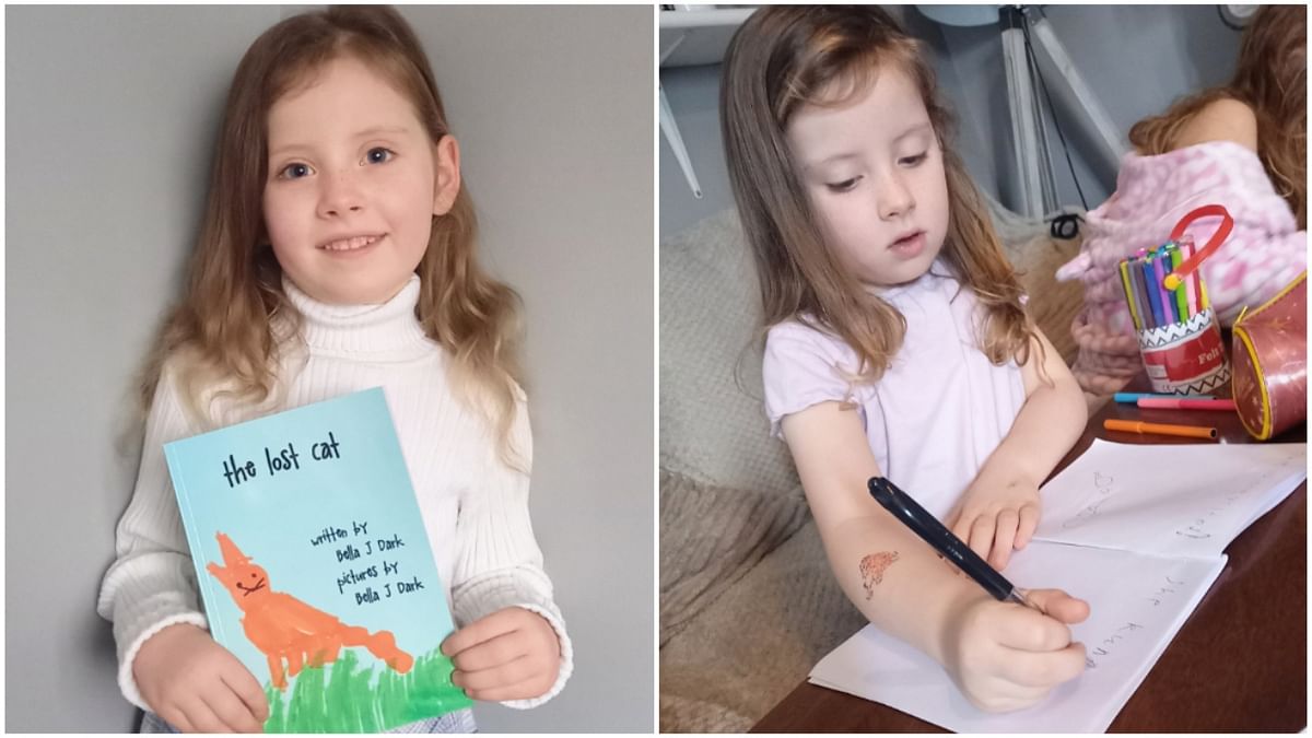 Five-year-old Bella Jay Dark set record for the youngest person to publish a book. Titled 'The Lost Cat', the book sold more than a 1,000 copies, which is the required minimum to qualify as a record in this category. Dark and her mother, Chelsie Syme, worked together in illustrating the book, released by Ginger Fyre Press. Credit: https://kids.guinnessworldrecords.com/