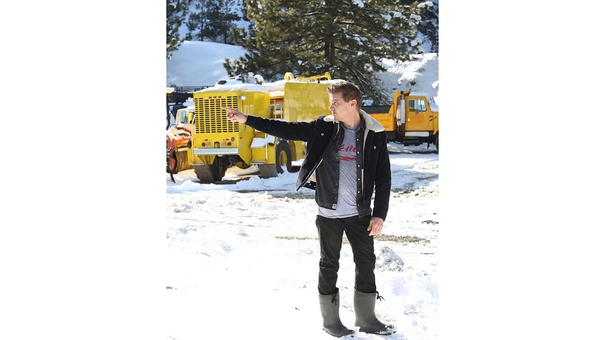 Jeremy recently posted on social media about severe weather conditions in the area around Lake Tahoe, which borders California and Nevada and is a world-renowned skiing destination. Credit: Instagram/@jeremyrenner