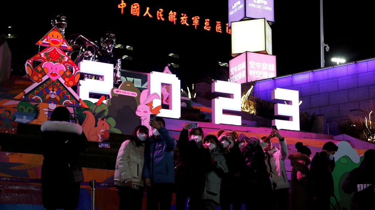 Thousands thronged to the streets in central Wuhan to count down to the start of what many hoped would be a much better year after a turbulent 2022 filled with lockdowns and in December a major new outbreak of the coronavirus. Credit: Reuters Photo