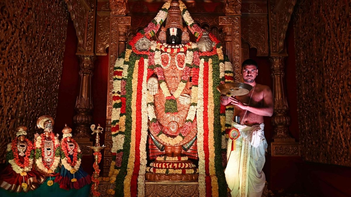 Vaikuntha Ekadashi, one of the prominent festivals for Vaishnavites, witnessed huge crowds gather at the temples in South India. Credit: AFP Photo