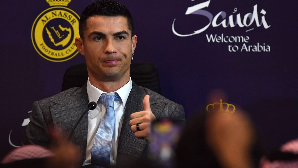 Ronaldo joined the nine-time Saudi champions just weeks after his departure from Manchester United following an incendiary interview where he slammed the club and coach Erik ten Hag. Credit: AFP Photo