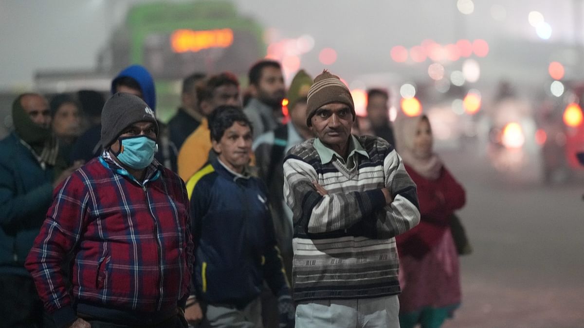 A blinding layer of dense fog over North India, including Delhi, caused major inconvenience to commuters. The visibility level was 50 metres around 5.30 am. Credit: PTI Photo