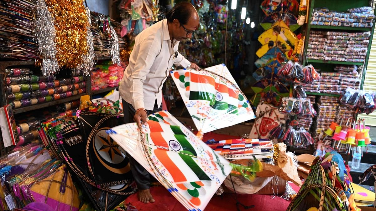 Shopkeepers are all set for the festivities and their expectations are high this time as they witness decent crowd after three years of hiatus in their business affected due to the Covid pandemic. Credit: AFP Photo