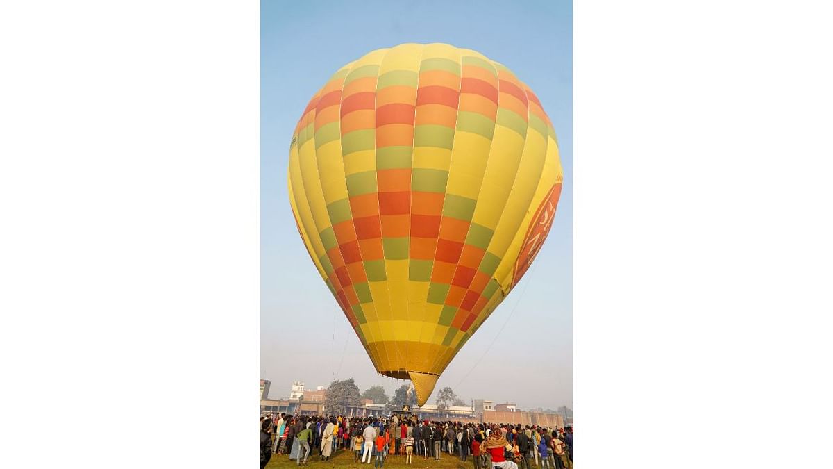 The hot air balloon festival started on January 17, 2023, and continues up to January 20, 2023. The main aim of this festival is to promote tourism in the neighboring cities and within the region. Credit: PTI Photo