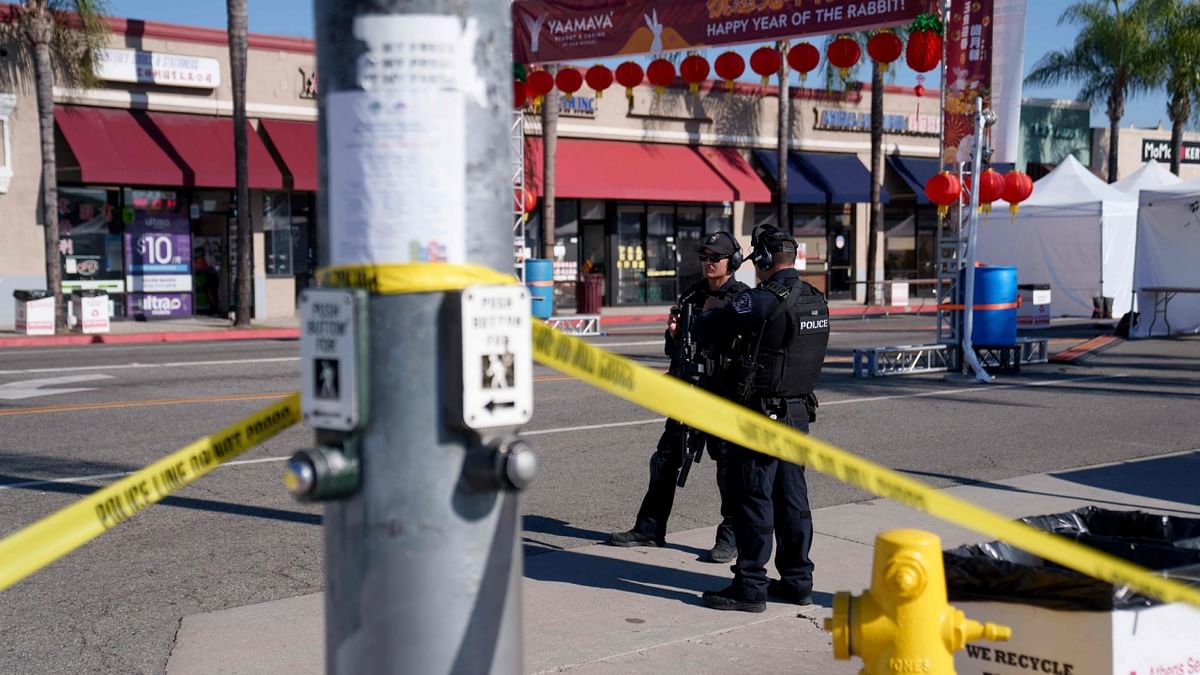The killings occurred on the eve of the Lunar New Year, a significant holiday for Asian Americans that had drawn thousands of people out to celebrate in Monterey Park earlier in the day. Credit: Getty Images via AFP Photo