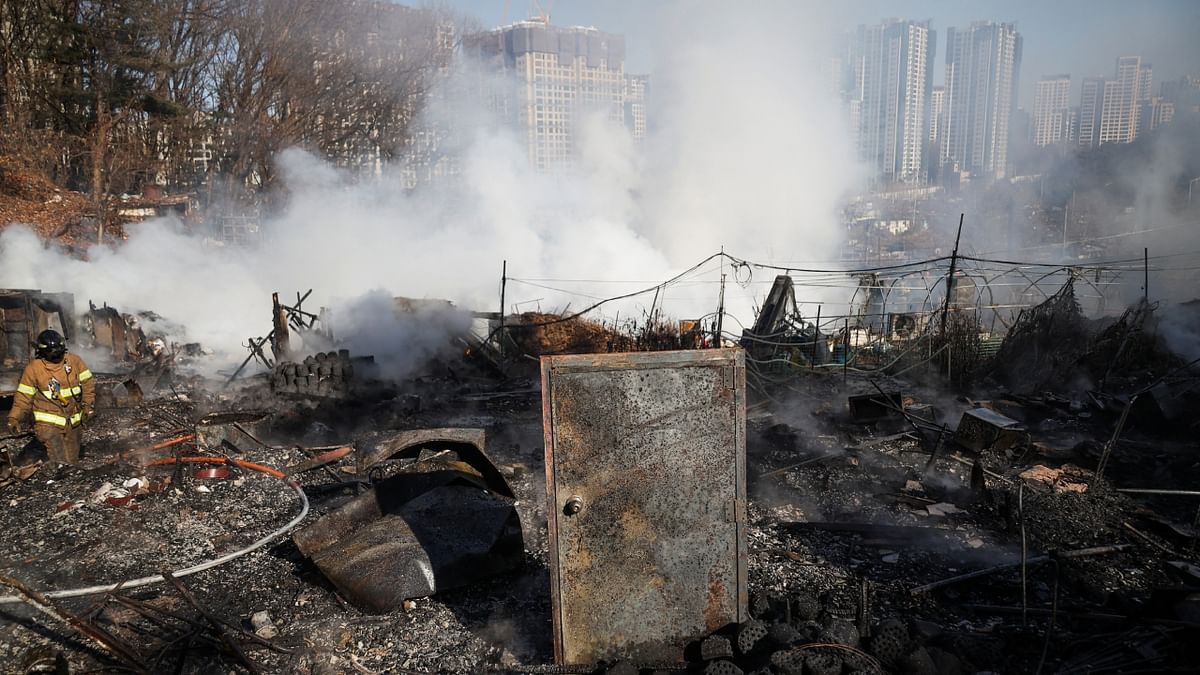 The settlement was formed around 1988 by squatters evicted from other areas of Seoul in the nation's push to develop its capital prior to hosting the Olympics. Credit: Reuters Photo