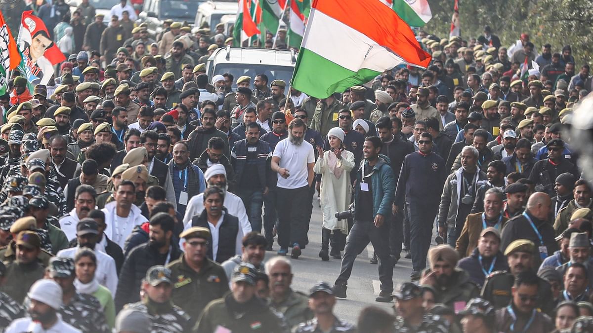 Urmila Matondar also posted a video on social media that showed her walking with Gandhi. 'Walk for Unity, Affinity, Equality and Fraternity,' she tweeted.