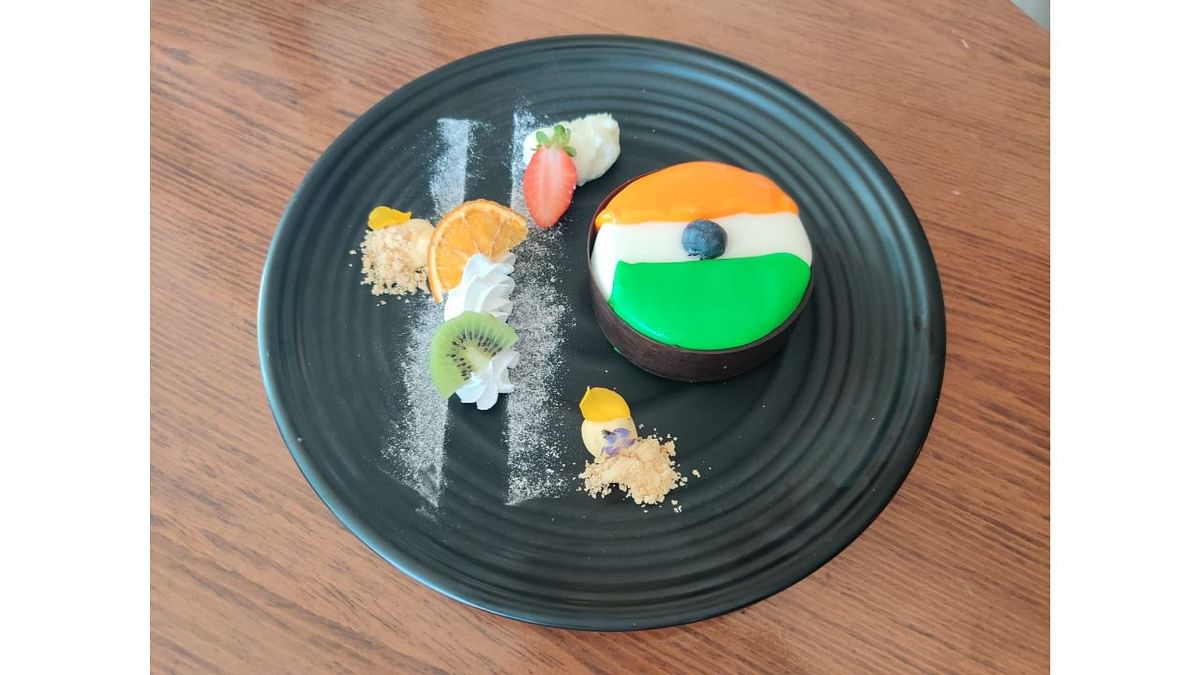 Tiranga Rabadi Mousse: One can try this mousse to stay true to the theme. Credit: Special Arrangement