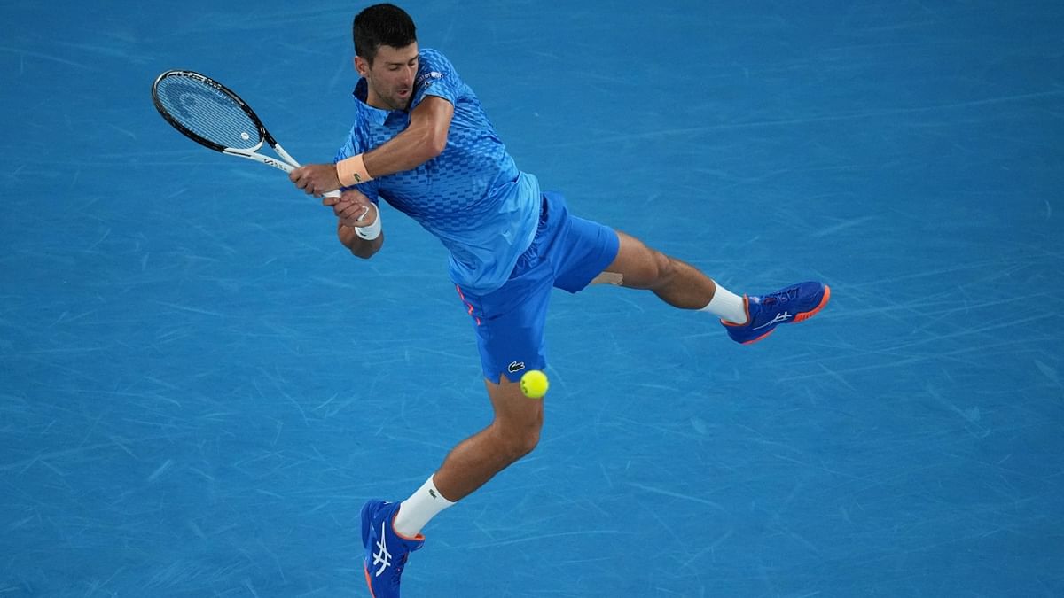 Novak's dominant win drew him level with Nadal on a record 22 Slams, two clear of Roger Federer. Credit: Reuters Photo