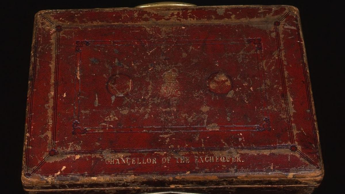 The original 'Gladstone' briefcase was officially retired in 2010 and one can find it in Churchill War Rooms. Credit: Twitter/@UkNatArchives