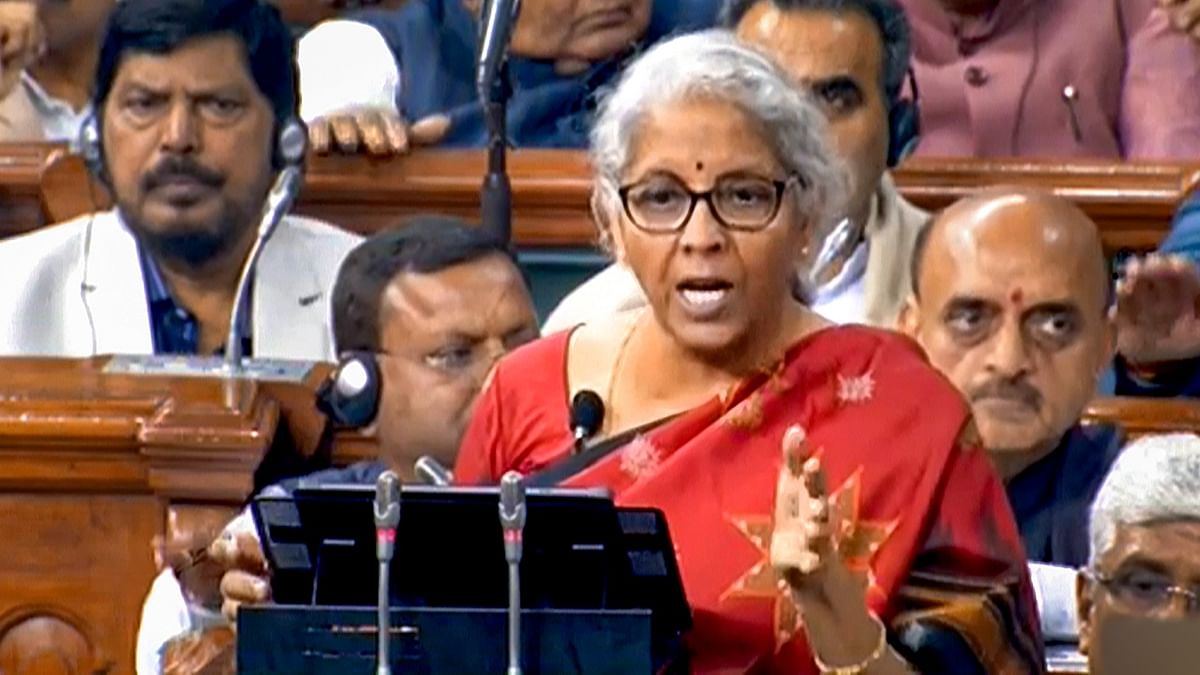 Finance Minister Nirmala Sitharaman announced new tax slabs. Tax for income of Rs 0-3 lakh is nil; income above Rs 3 lakh and up to Rs 5 lakh to be taxed at 5 per cent income of above Rs 6 lakh and up to Rs 9 lakh to be taxed at 10 per cent; income above Rs 12 lakh and up to Rs 15 lakh to be taxed at 20 per cent; and income above Rs 15 lakh to be taxed at Rs 30 per cent. Credit: PTI Photo