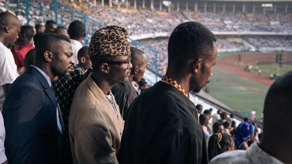 Attendees gather in the stands ahead of Pope Francis meeting with young people and catechists at Martyrs' Stadium in Kinshasa, Democratic Republic of Congo (DRC). Credit: AFP Photo