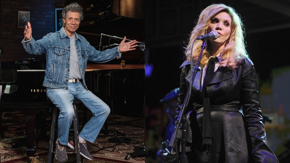 American musicians Alison Krauss and Chic Corea share the fourth spot with 27 Grammy Awards. Credit: Instagram/@chickcorea & Instagram/@alisonkrauss