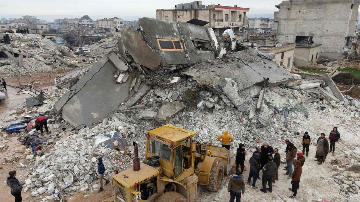 A powerful earthquake struck Turkey and Syria killing thousands of people, destroying several buildings and shattering lives in a region which is already shattered by war, a refugee crisis and economic distress. Credit: AFP Photo