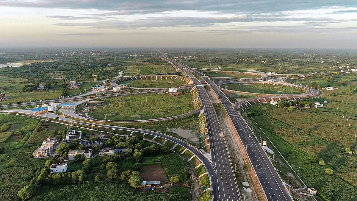 It will reduce the travel distance between Delhi and Mumbai by 12 per cent, from 1,424 km to 1,242 km, while the travel time will be cut by 50 per cent, from the current 24 hours to 12 hours. Credit: Twitter/@PMOIndia