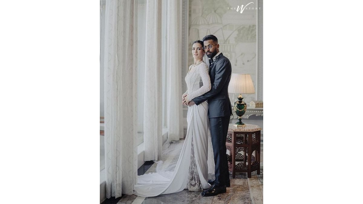 Hardik and Natasa took to Instagram to share dreamy pictures from their wedding and wrote
