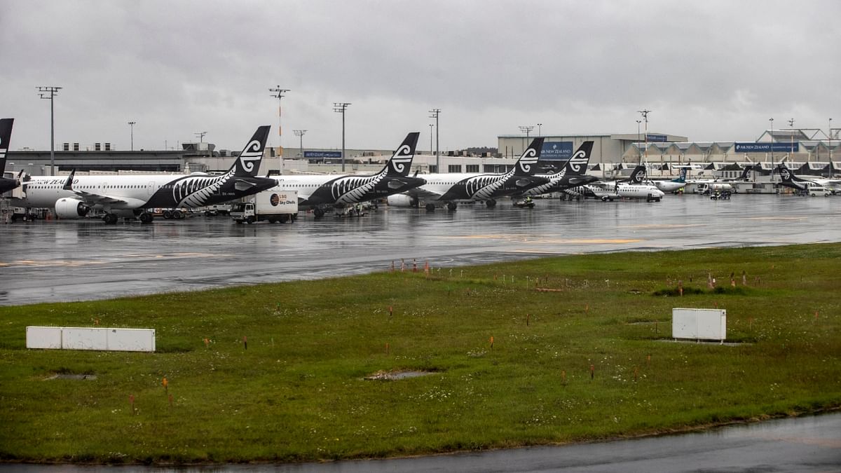 Hundreds of flights were cancelled as a tropical storm lashed the north of the country. Credit: AP Photo