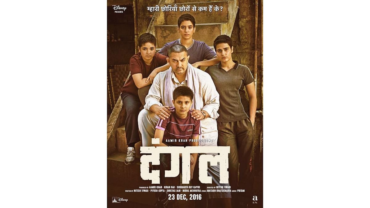 Aamir Khan's family sports drama 'Dangal' saw a stupendous collection not just in India but also overseas. Released on 2016, Dangal was the first Indian film to cross the Rs 1,000-crore mark at the box-office. Credit: Special Arrangement