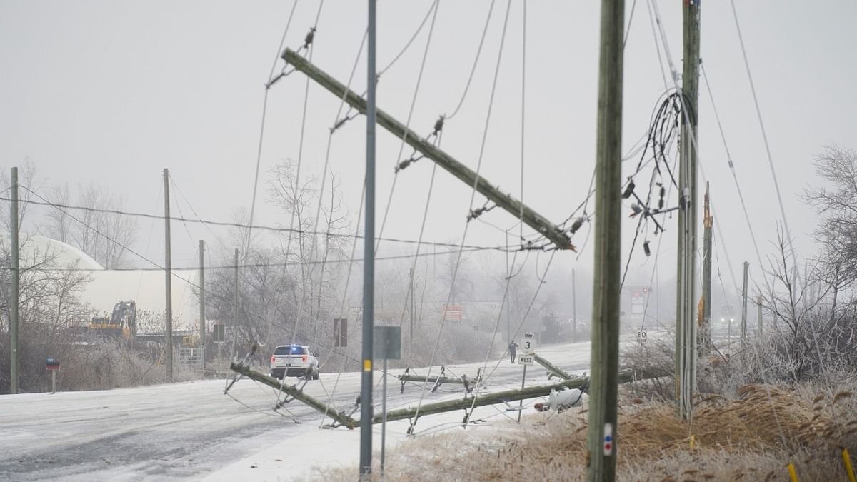 A brutal winter storm trapped drivers on icy roads, blacked out hundreds of thousands of homes, grounded airplanes and closed schools across the US. Credit: AP Photo