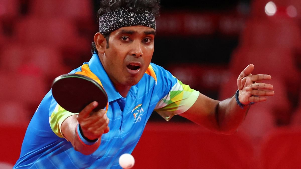 Achanta Sharath Kamal: India's evergreen paddler who had a dream run at the Commonwealth Games last year in Birmingham will be competing in men's singles and men's doubles in the WTT Star Contender and is expected to bring laurels to India. Credit: Reuters Photo