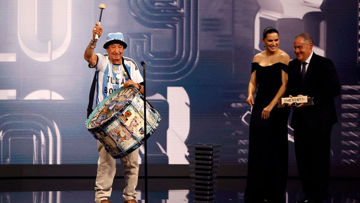 FIFA Fan Award - Argentina fans were awarded the FIFA Fan Award in recognition of their support during the nation's World Cup campaign. Credit: Reuters Photo