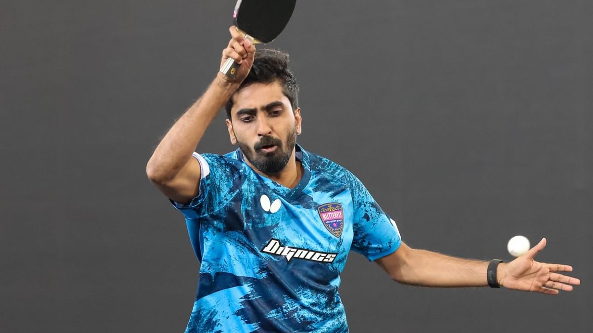Gnansekaran Sathiyan: All eyes will be on the 30-year-old paddler Gnansekaran Sathiyan who also had a memorable 2022 Commonwealth Games in Birmingham. Credit: Twitter/@sathiyantt