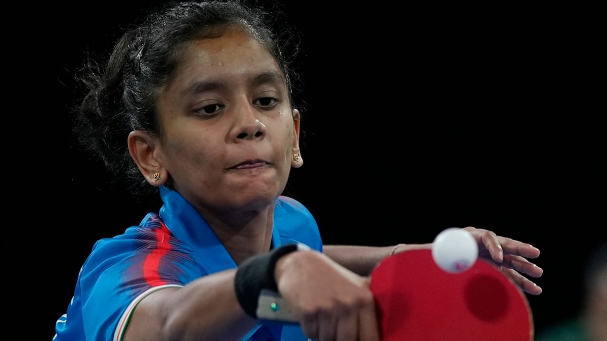 Sreeja Akula: The budding name in the table tennis circuit, Sreeja Akula will compete in both women's singles and women's doubles. Credit: AP Photo
