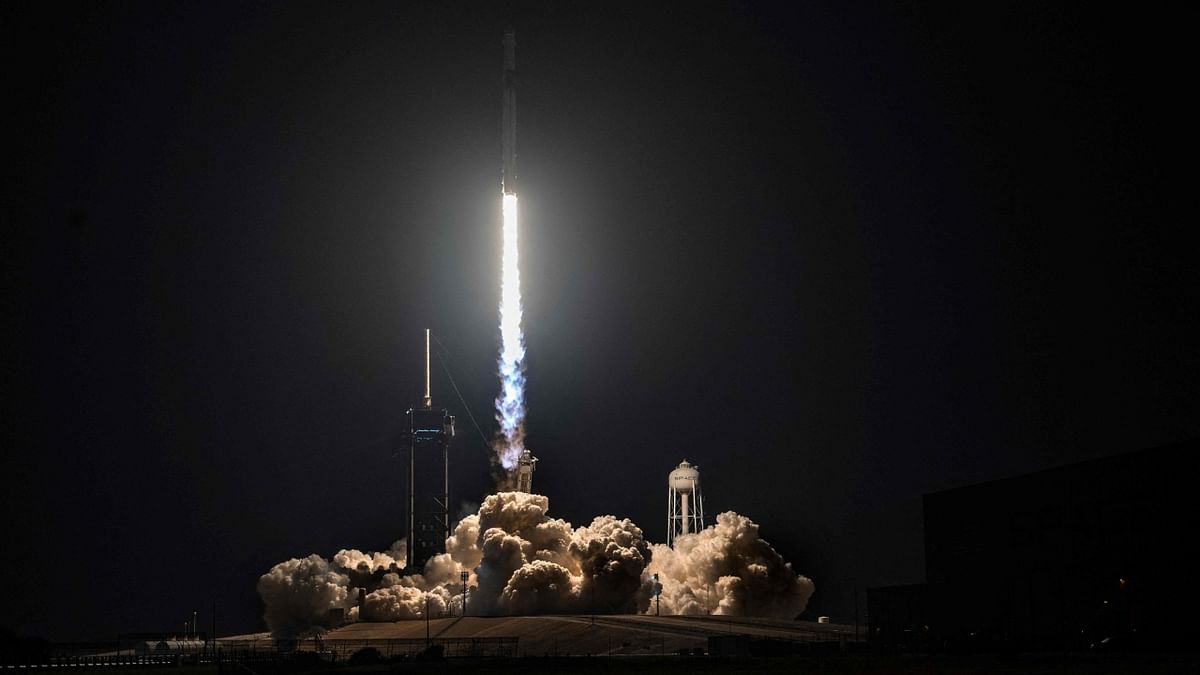 The SpaceX Dragon Crew-6 mission launched at 12:34 am (0534 GMT) from Launch Complex 39A at NASA's Kennedy Space Center in Florida, a livestream of the launch showed. Credit: AFP Photo