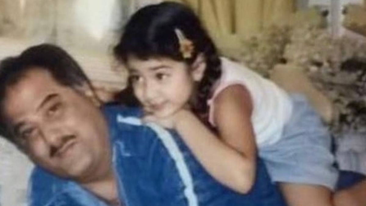 Janhvi with her dad Boney Kapoor whom she also calls her close confidant. Credit: Instagram/@janhvikapoor