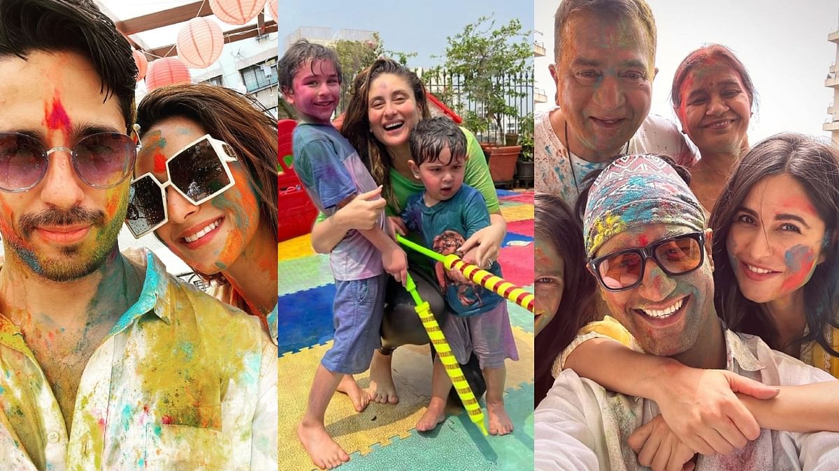 Holi 2023: Sid-Kiara to VicKat, here's how your favourite celebs celebrated Holi