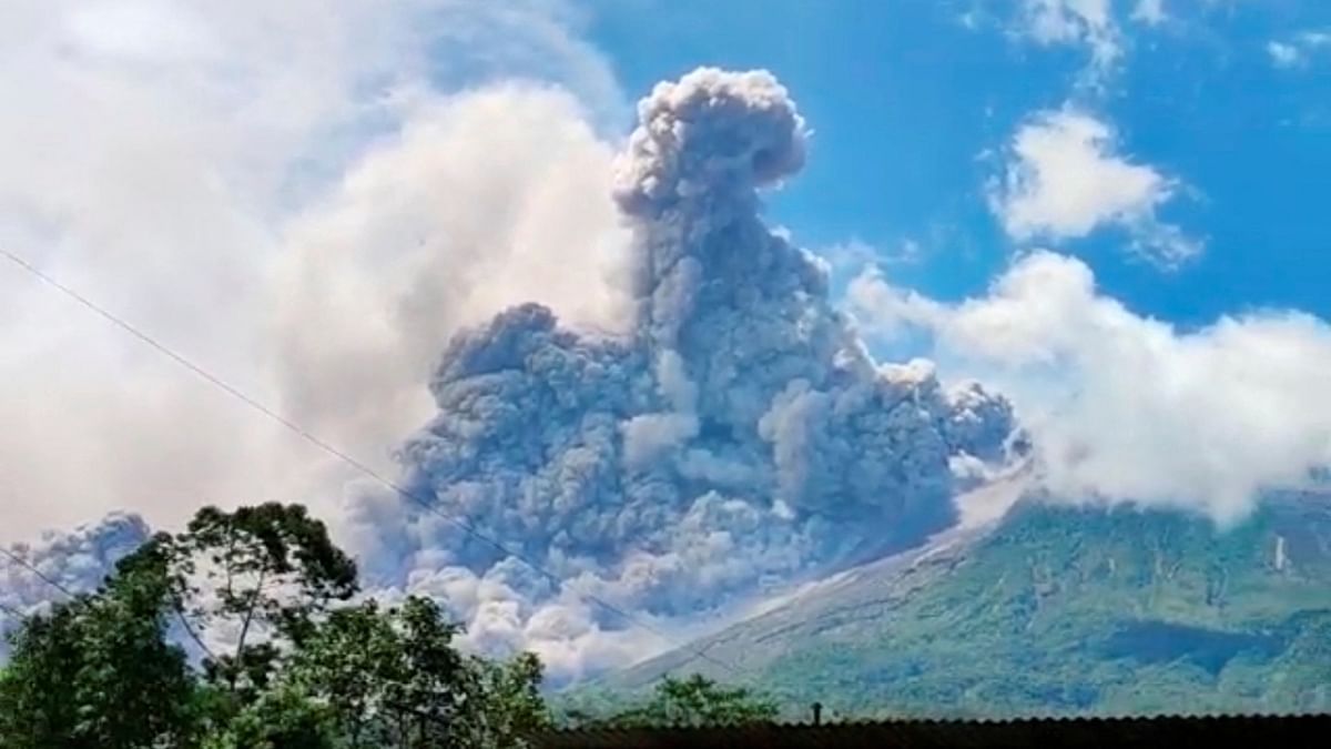 Merapi volcano erupts: Volcanic ash blankets villages