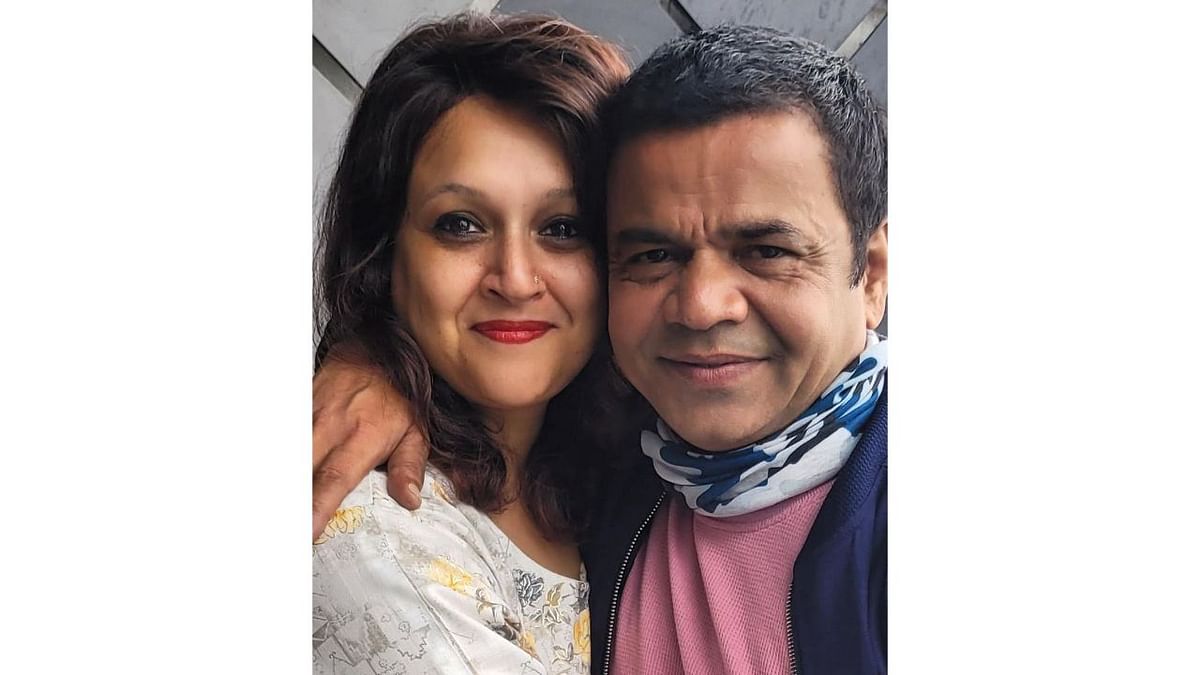 Rajpal Yadav and  Radha's love story began when they met for the first time on the sets of a movie in Canada. Rajpal was smitten by her beauty and charm and soon they began dating. Rajpal married Radha Yadav in 2003. Credit: Instagram/@rajpalofficial