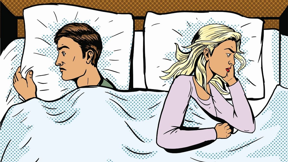 On an average One in four married couples sleep in separate beds revealed a survey by National Sleep Foundation in 2007. Credit: Getty Images