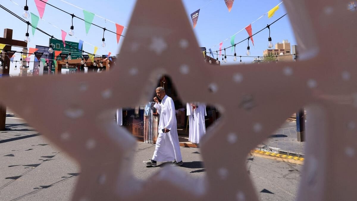 People walk at the Souq Ramadan in Dubai. Credit: AFP Photo