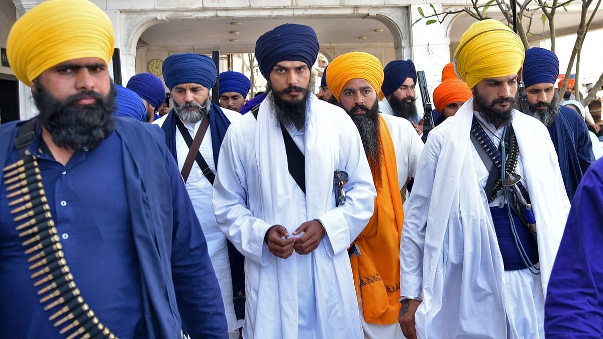Amritpal's life changed completely post his return from Dubai in 2022. He took charge of Sikh socio-religious organisation, 'Waris Punjab De', after the death of its founder Deep Sidhu. Credit: Reuters Photo