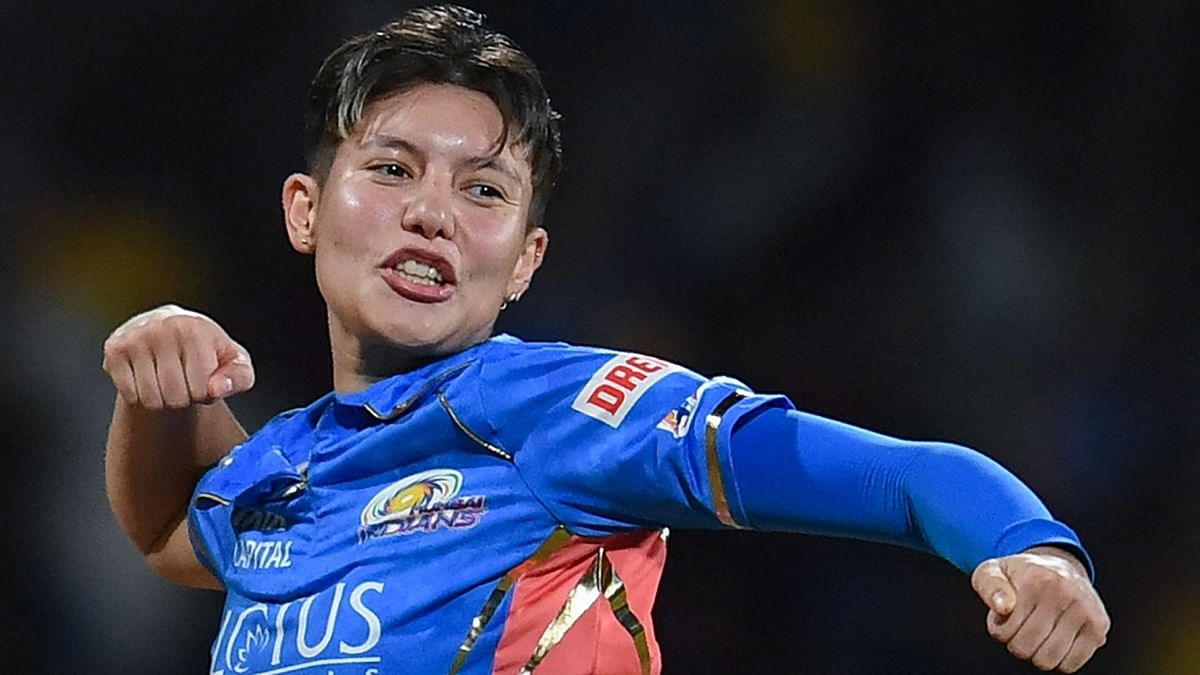 Issy Wong of Mumbai Indians: Another player from Mumbai Indians who made heads turn at the WPL 2023 was English pacer Issy Wong. Apart from registering the first-ever hat trick of WPL, she finished the tournament with the best figures of 4/15. Credit: AFP Photo