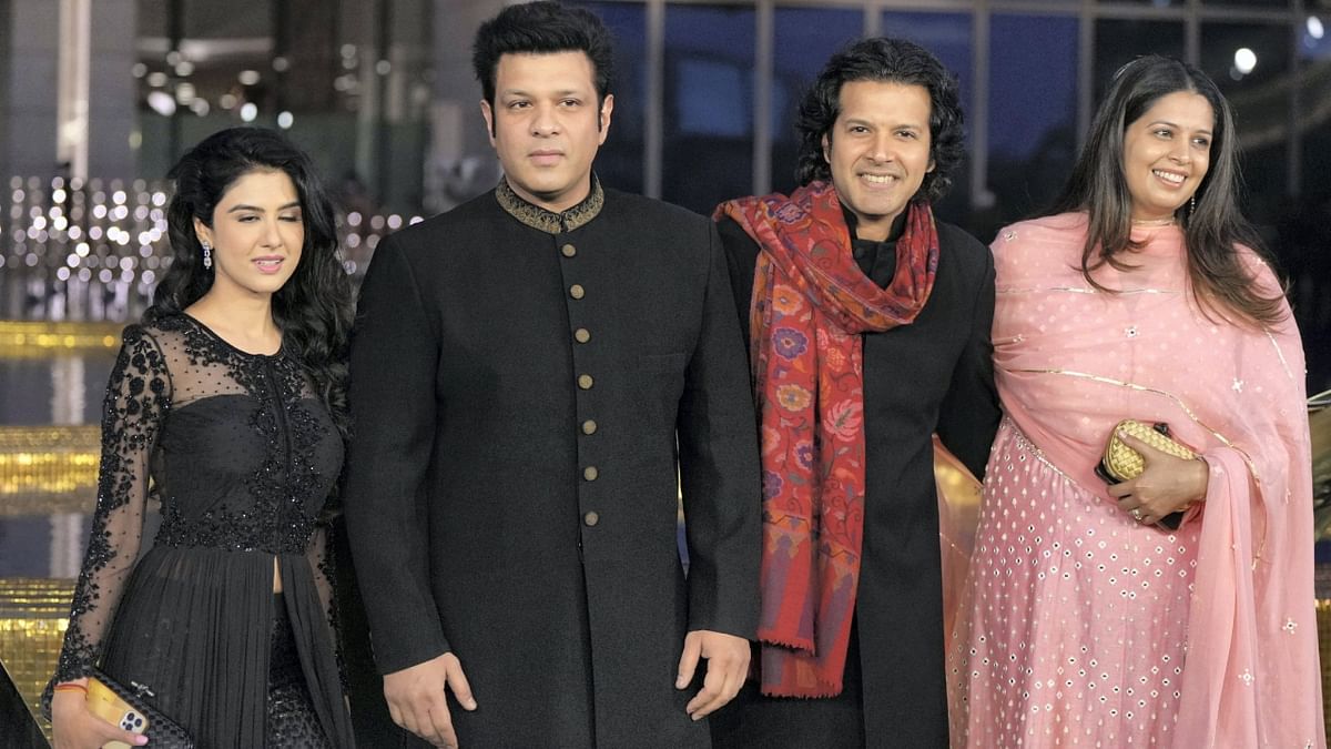 Eminent sarod players Amaan Ali Khan and Ayaan Ali Khan also attended the big night. Credit: PTI Photo