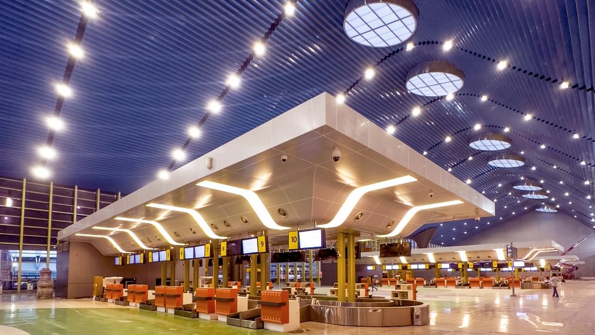 The beautiful photos of the state-of-the-art project has gone viral on social media with netizens lauding its design and structure. Officials say this airport will enhance & enrich the passenger experience. Credit: Twitter/@MoCA_GoI