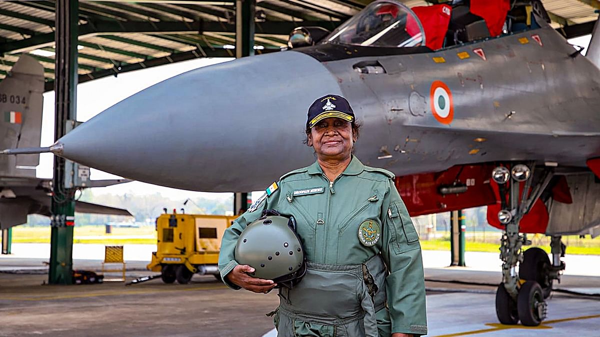 President Droupadi Murmu takes historic sortie in Sukhoi 30 MKI fighter aircraft; See Pics