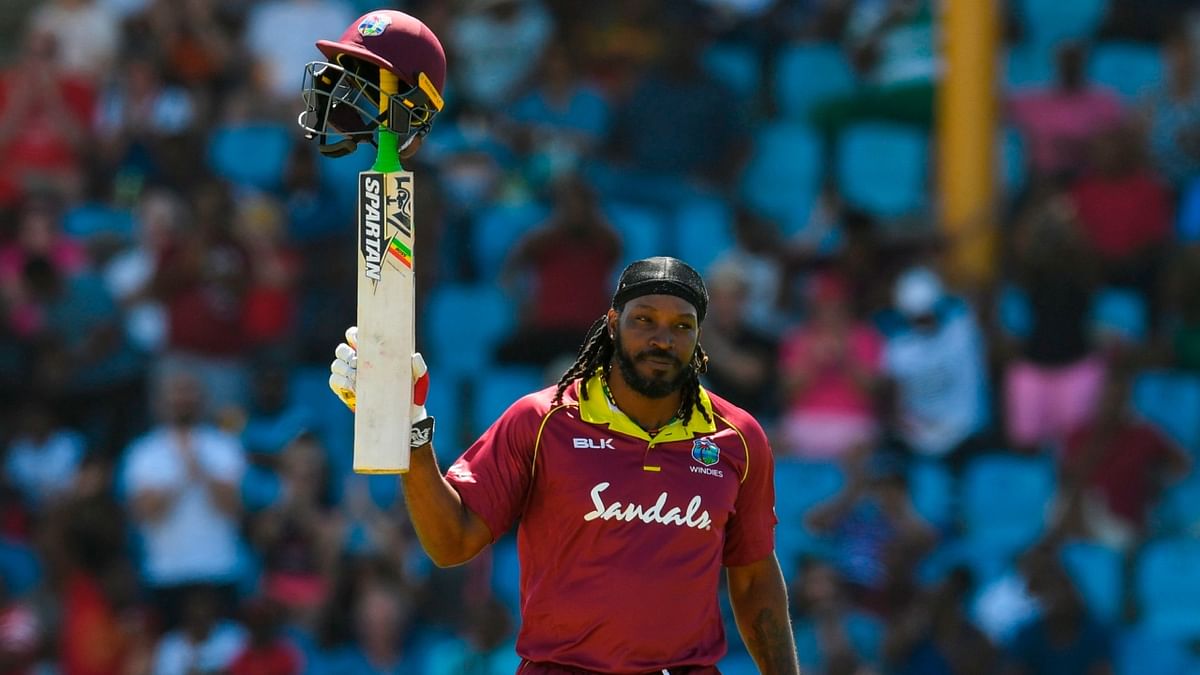 ‘Universal Boss' Chris Gayle tops the list with 14,562 runs in 463 matches at an average of 36.22 and a strike rate of 144.75 with 22 centuries and 88 half-centuries and best score of 175*, which is the highest in the format. Credit: AFP Photo