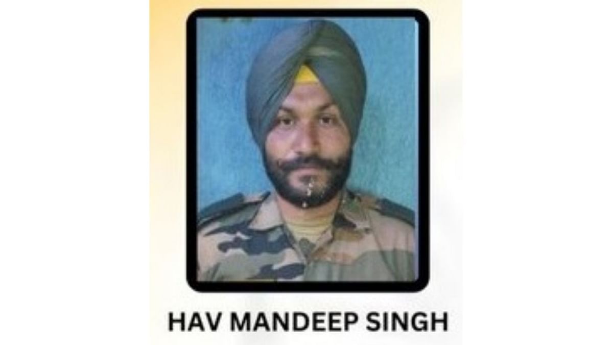 Havildar Mandeep Singh hailed from Chankoian Kalan village in Ludhiana district of Punjab. Credit: Twitter/@NorthernComd_IA