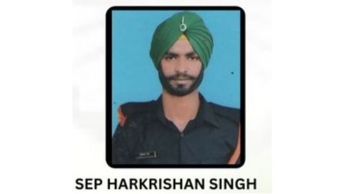 Sepoy Harkrishan Singh hailed from Talwandi Barth village of Gurdaspur district in Punjab. Credit: Twitter/@NorthernComd_IA