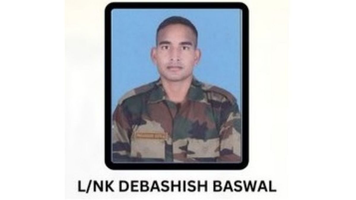 Lance Naik Debashish Baswal hailed from Odisha's Algum Samil Khandayat. Credit: Twitter/@NorthernComd_IA