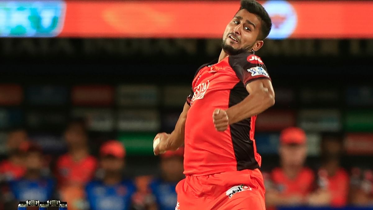 Nitish Rana of Kolkata Knight Riders smashed Sunrisers Hyderabad's Umran Malik for 28 runs in one over to lead his team fight back against SRH in IPL 2023. Credit: PTI Photo