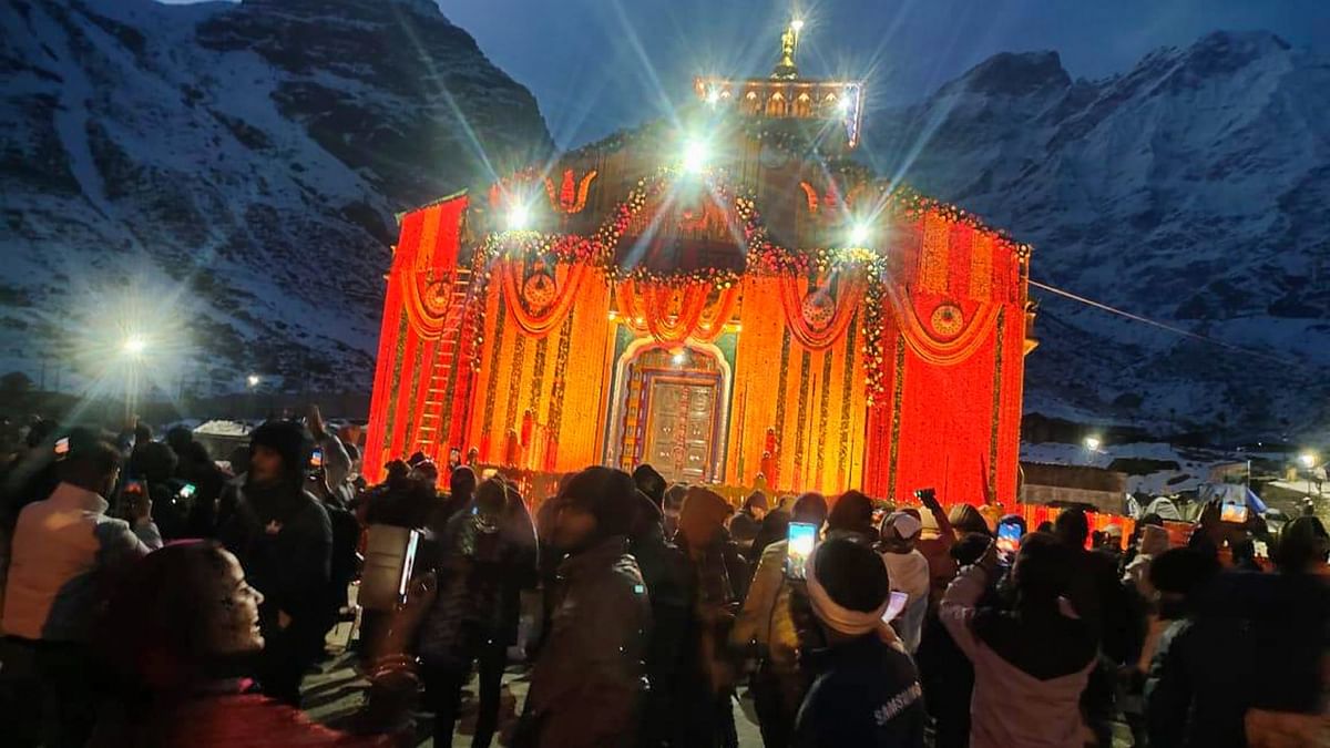 Kedarnath shrine open its gates to pilgrims, Uttarakhand CM Dhami offers prayers