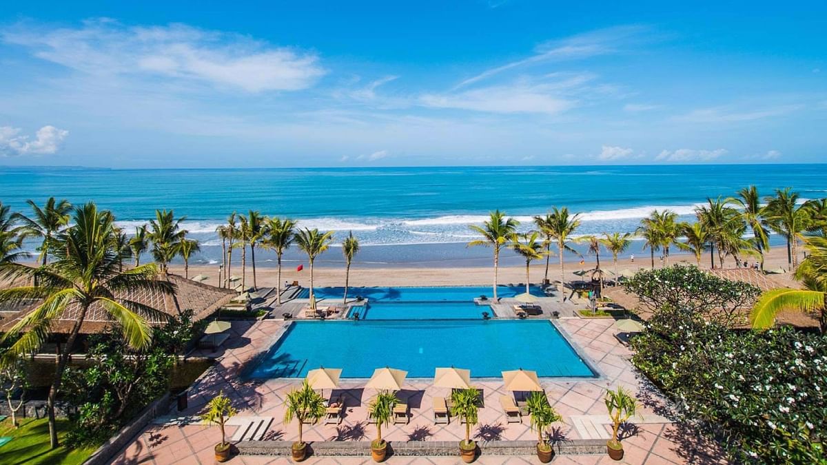 The Legian Seminyak Bali: Plan a tropical getaway at the only beachfront boutique resort in Seminyak - a serene sanctuary in Bali's trendiest neighbourhood. One can soak up the sun, unwind by the beach, and explore all that Bali has to offer. Credit: Special Arrangement
